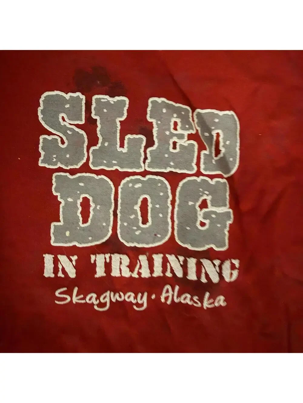 Prairie Mountain Red Sled Dog In Training T-Shirt Size Large